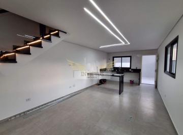 Casa · 80m² · 3 Quartos · 2 Vagas · Sobrado com 3 Quartos para Comprar, 79m² - Vila Scarpelli, Santo André/SP. 