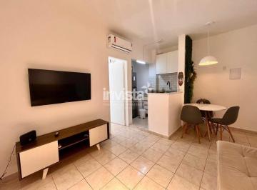 Apartamento · 40m² · 1 Quarto · 1 Vaga · Apartamento de 01 dormitório mobiliado para locação no Embaré - PRÉDIO FRENTE MAR!