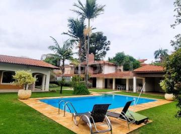 Casa · 600m² · 5 Quartos · 4 Vagas · Casa térrea a venda com dois lotes, casa principal e casa de hóspedes no Condomínio Estância Maramba