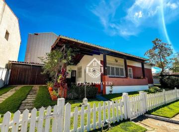 Fachada · Casa com 5 dormitórios à venda, 132 m² por R$ 530.000 - Cond. Beira Mar - Praia Linda - São Pedro da