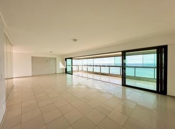 Apartamento · 278m² · 4 Quartos · 4 Vagas · Apartamento para locação no Edifício José Eustácio Vieira, no Pina – 278m² 4 suítes e vista panorâmi