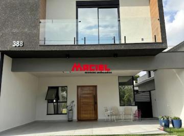Casa · 182m² · 4 Quartos · 3 Vagas · Casa Alto Padrão no Condomínio Bosque dos Manacás, em Jacarei, com AT200m², AC182m², churrasqueira