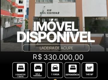 Apartamento de 3 quartos, Salvador · Apartamento Amplo de 3 Quartos à Venda Ladeira do Acupe