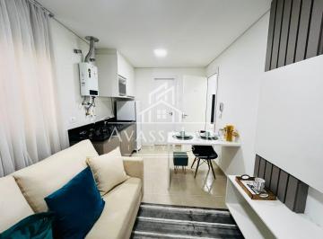 Apartamento · 27m² · 1 Quarto · 1 Vaga · Apartamento studio mobiliado com vaga de garagem - Portão | Curitiba PR