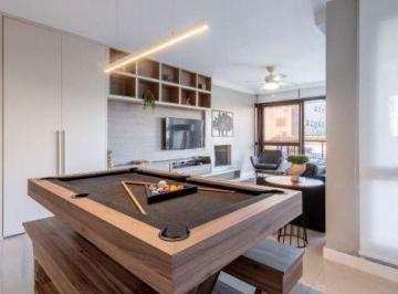 Casa · 118m² · 2 Quartos · 2 Vagas · Apartamento Garden com 118m², com 2 dormitórios, 2 suítes, lavabo, churrasqueira, lareira e 2 vagas 