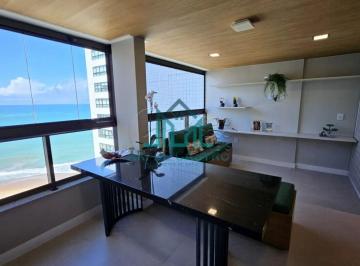 Apartamento · 216m² · 3 Quartos · 4 Vagas · Apartamento com 216m² à Beira-Mar, Andar Alto, 3 Suítes, todo Mobiliado, 4 Vagas na Praia de Jacarec