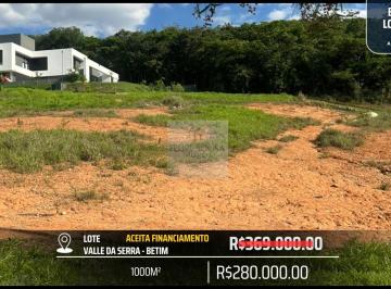 Terreno · 1000m² · EXCELENTE LOTE NO VALLE DA SERRA - 1000M² - VISTA PRIVILEGIADA