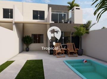 Casa · 78m² · 3 Quartos · 2 Vagas · Sobrado com 3 dormitórios à venda, Shangri-lá, PONTAL DO PARANA - PR