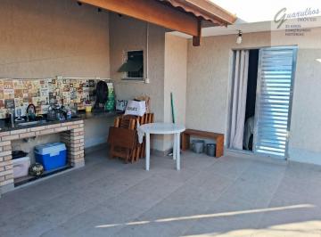 Casa · 130m² · 3 Quartos · 2 Vagas · Sobrado com 3 dorms, 1 suite, 2 vagas de garagem e Área para churrasco R$589.990,00