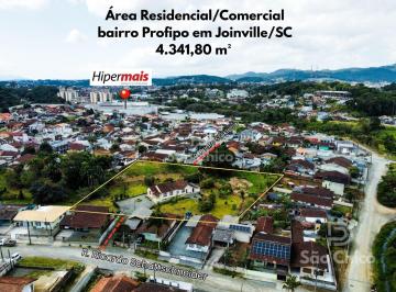 Terreno · 4341m² · Área Residencial/Comercial como excelente localização em Joinville!