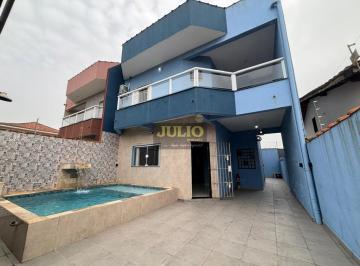 Casa · 106m² · 4 Quartos · 2 Vagas · Sobrado à venda em Mongaguá, Plataforma I, com 4 quartos, com 106.96 m²