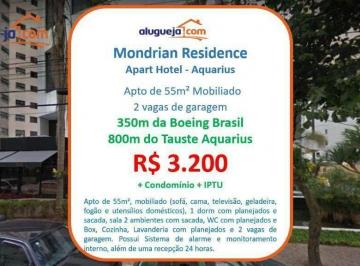 8a24c7cb395022b64b7cce012b108a18fe0568f9 · Apartamento com 1 dormitório para alugar, 55 m² por R$ 4.100,00/mês - Jardim Aquarius - São José dos