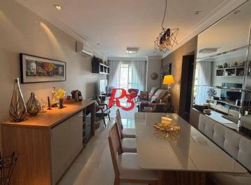 a4a5ea8e963f59a4774b24162e4c62929231ce97 · Apartamento com 3 dormitórios à venda, 96 m² por R$ 1.150.000,00 - Campo Grande - Santos/SP