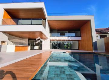 Casa · 1447m² · 5 Quartos · 10 Vagas · Mansão de alto luxo no Condomínio Mansões, com elevador e 5 suítes, Triplex, contemporânea, imponent
