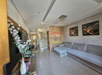 Casa · 157m² · 3 Quartos · 4 Vagas · Sobrado à venda no Joamar- 3 dormitórios, suíte, área gourmet e 4 vagas de garagem