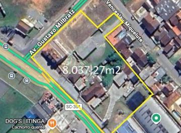 Terreno · 8037m² · Terreno de Esquina Comercial à Venda – Itinga - Araquari/SC 7.436,00 m2 Avenida Prefeito Alberto Nat