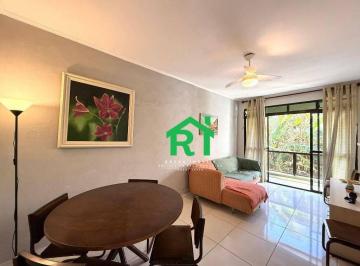 Sala · Apartamento com 2 quartos, 1 vaga, à venda em Praia do Tombo, Guarujá
