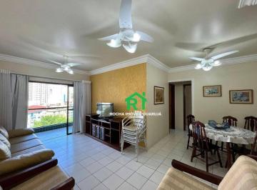 Sala · Apartamento com 2 quartos (1 suíte), 1 vaga e lazer à venda em Jardim Astúrias, Guarujá