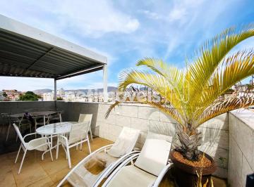 Apartamento · 140m² · 2 Quartos · 2 Vagas · Cobertura com elevador, espaço gourmet, vista pra Serra do Curral