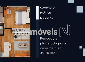 Planta Apartamento · Venda Apartamento 1 quarto Coração Eucarístico Belo Horizonte