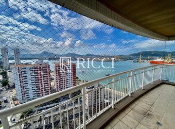 Sala do apartamento 3 quartos à locação na Ponta d · Apartamento 3 Quartos na Ponta da Praia - Santos | RICCI