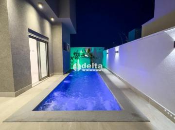 Casa · 436m² · 4 Quartos · 4 Vagas · Casa residencial em condomínio disponível para venda no bairro Nova Uberlândia em Uberlândia-MG.