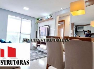 Apartamento · 60m² · 3 Quartos · 1 Vaga · APTO MOBILIADO E EQUIPADO - 60m2, 3 Dorm, 1 Suite, Varanda com Churrasqueira!