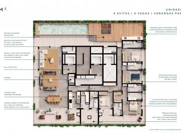 Apartamento de 4 quartos, São Paulo · Cobertura Penthouse Alter Alto de Pinheiros 402m² area util