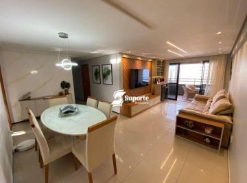 Sala de Estar e Jantar · Apartamento com 4 dormitórios à venda, 122 m² por R$ 1.190.000,00 - Parque Iracema - Fortaleza/CE