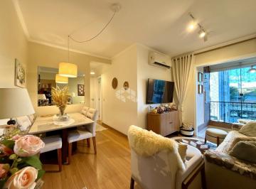 Apartamento · 51m² · 2 Quartos · 1 Vaga · APARTAMENTO COM 2 QUARTOS SACADA COM CHURRASQUEIRA E VAGA COBERTA