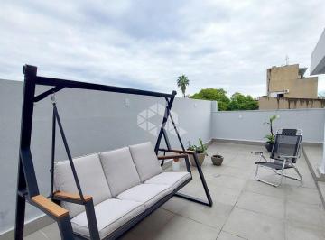 Apartamento · 104m² · 2 Quartos · 1 Vaga · Apartamento garden com 2 dormitórios e 2 terraços e 1 garagem no bairro Farroupilha