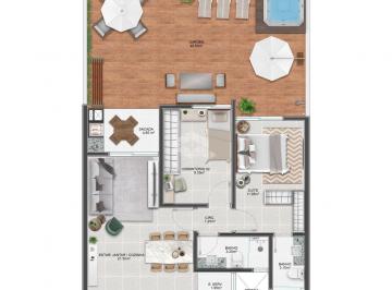 Apartamento · 104m² · 2 Quartos · 1 Vaga · Garden 2 dormitórios em Abraão, Florianópolis-SC