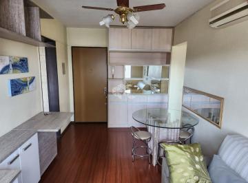 Sala de estar/jantar (vista da janela) · Apartamento 1 quarto pronto para morar com vaga de garagem no bairro Santana