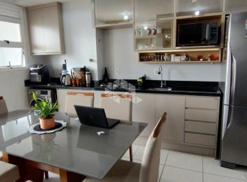 Apartamento · 56m² · 2 Quartos · 1 Vaga · Apartamento semimobiliado de 2 dormitórios, sacada, churrasqueira e vaga coberta em Canoas