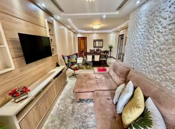 Apartamento · 116m² · 3 Quartos · 1 Vaga · APARTAMENTO MOBILIADO COM 3 QUARTOS SENDO 1 SUÍTE SACADA COM CHURRASQUEIRA E VISTA PANORÂMICA EM CAM