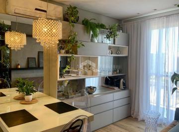 Living · Apartamento 51,31m², 2 dormitórios no bairro São Sebastião, Porto Alegre....