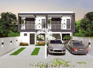 Casa · 150m² · 3 Quartos · 2 Vagas · Casa sobrado novo, 3 dormitórios, 1 suíte, água quente, churrasqueira gourmet, pátio frente e fundos