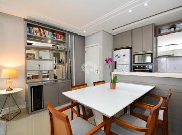 Apartamento · 70m² · 2 Quartos · 1 Vaga · APARTAMENTO COM 2 QUARTOS SENDO 1 SUÍTE SEMIMOBILIADO SACADA COM CHURRASQUEIRA E VISTA PARCIAL DO MA