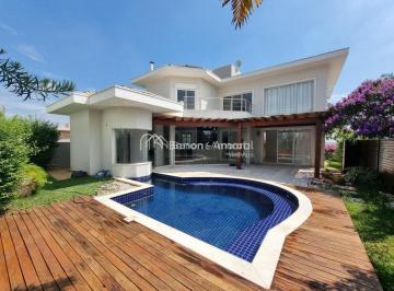 Casa · 340m² · 3 Quartos · 4 Vagas · Sobrado à venda com 03 suítes no Condomínio à Venda no Villa Lobos em Paulínia.