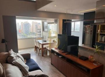 Apartamento · 61m² · 1 Quarto · 1 Vaga · Apartamento duplex mobiliado, em andar alto no Brooklin
