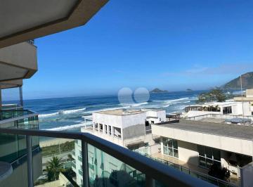 Sacada da sala. · Apartamento com 1 quarto à venda, 45 m² por R$ 690.000 - Recreio dos Bandeirantes - Rio de Janeiro/R