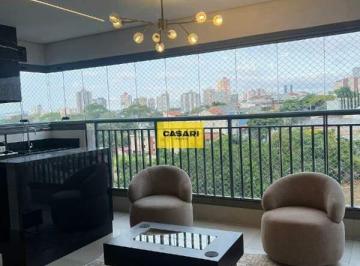 Apartamento · 12m² · 3 Quartos · 3 Vagas · Apartamento Alto Padrão no The Address Santo André – 3 Suítes, Varanda Gourmet e Porteira Fechada