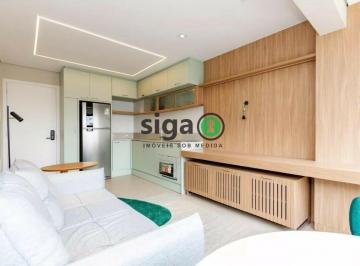 Apartamento · 35m² · 1 Quarto · Apartamento mobiliado á venda no Brooklin, São Paulo.