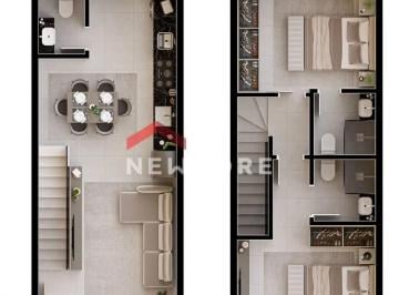 Casa · 67m² · 2 Quartos · 1 Vaga · Casa de condomínio em  Rua Aracaju - Saguaçu - Joinville/SC