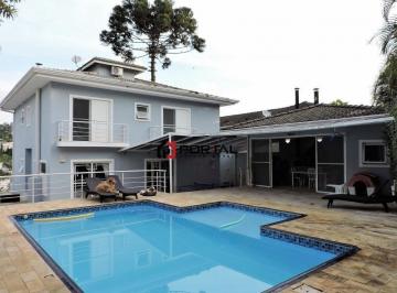 Casa · 401m² · 4 Quartos · 6 Vagas · Condomínio  Golf Village - 4 dorms / 3 suítes, 2 escritórios, área gourmet e piscina!