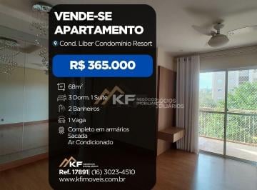 Apartamento · 68m² · 3 Quartos · 1 Vaga · Apartamento com 3 Quartos sendo 1 suite à Venda - Libert Resort - Ribeirão Preto / SP
