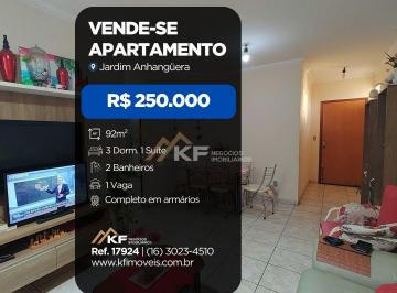 Apartamento · 92m² · 3 Quartos · 1 Vaga · Apartamento à Venda de 3 Quartos, sendo 1 suite no bairro Jardim Anhanguera - Ribeirão Preto / SP
