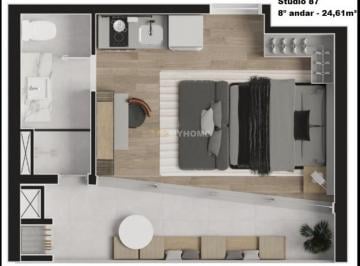 Apartamento · 25m² · 1 Quarto · Apartamento com 1 quarto com vaga de garagem - Batel