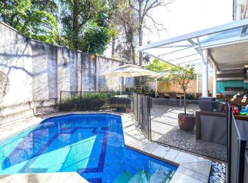 Casa · 413m² · 3 Quartos · 3 Vagas · Casa de condomínio com piscina e churrasqueira na Chácara Monte Alegre