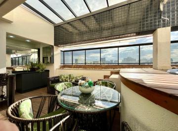 Área Externa da Cobertura · Cobertura Duplex | Chácara Santo Antônio | 181m² | Piscina | Varanda Gourmet | 3 Vagas de Garagem